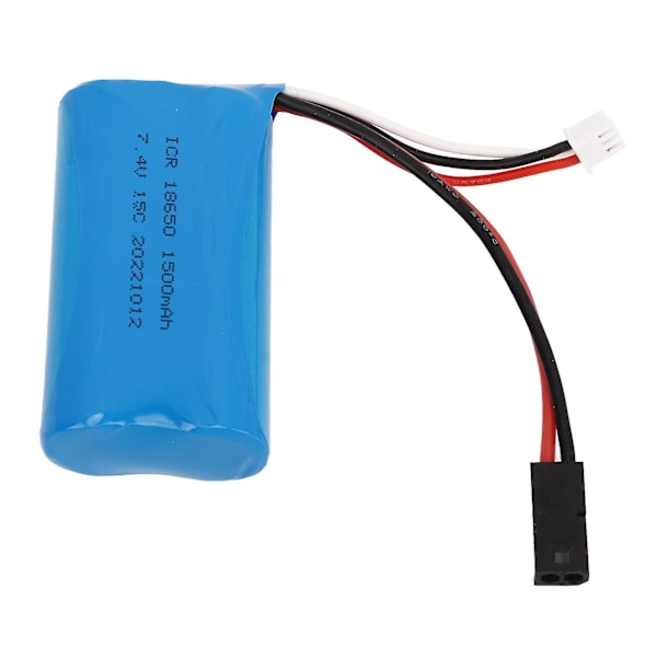 18650 7.4V 1500mAh litiumbatteri med 5500-kontakt ersättningsbatteri för RC-bil flygplan fartyg