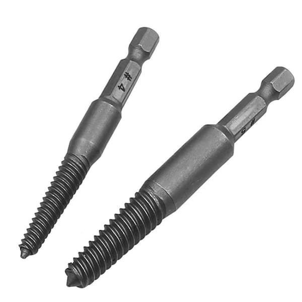 5x Broken Bolt Extractor Kit Hex Shank Spiral Flute Bolt Extractor Set Enkel å bruke