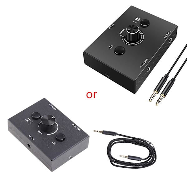 Stereo Audio Switch Audio Switcher 2 Input 1 Output / 1 Input 2 Ud Audio