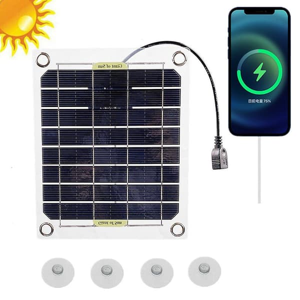 20W Solpanel Kit Komplett DC5V USB Solceller til Bil Yacht Batterilader