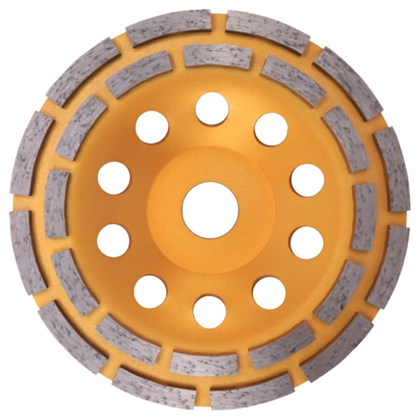 150 mm 7 tommer Diamant 2 Segment Slibeskive Slibeskive Slibemaskine Kop Slibeværktøj 22 mm H
