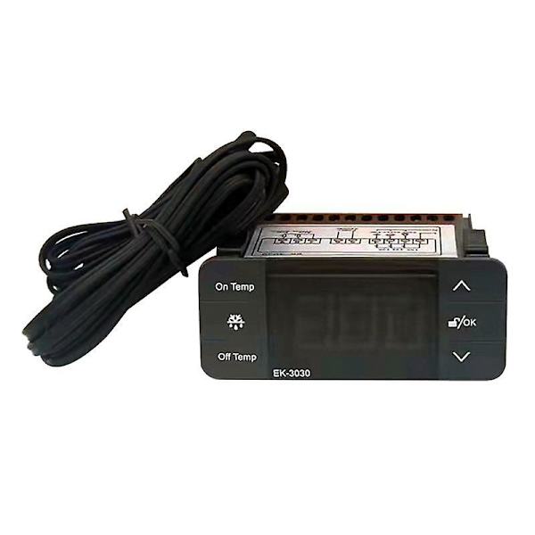 EK-3030 Digital Temperaturregulator 220V Termostatsensor Kylskåpsavfrostningstermostat för