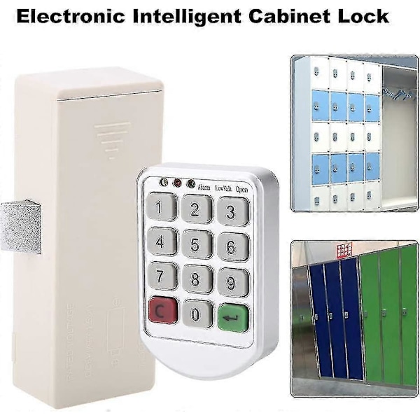 Elektronisk Intelligent Lösenordsknappsats Nummer Skåpdörr Kodlås Digital