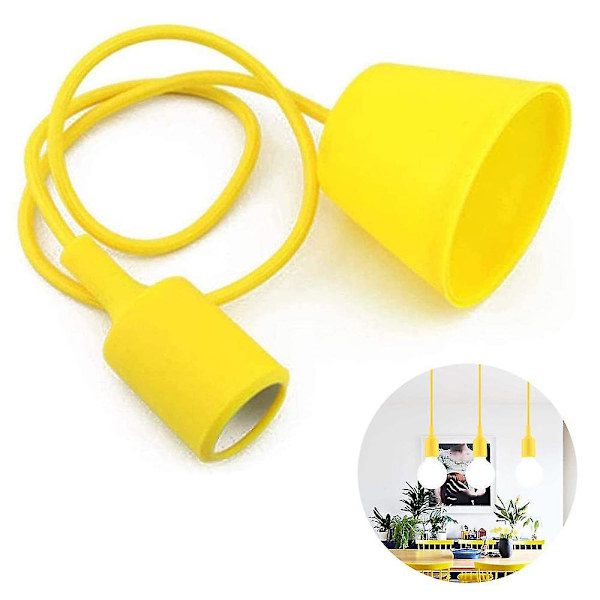 Pendel Lampe Takbelysning, E27 Lampeholder, Hvit