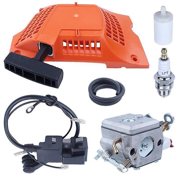 Tilbaketrekksstart Forgasser Tenningsmodulsett For Husqvarna 340 350 345 353 351 346