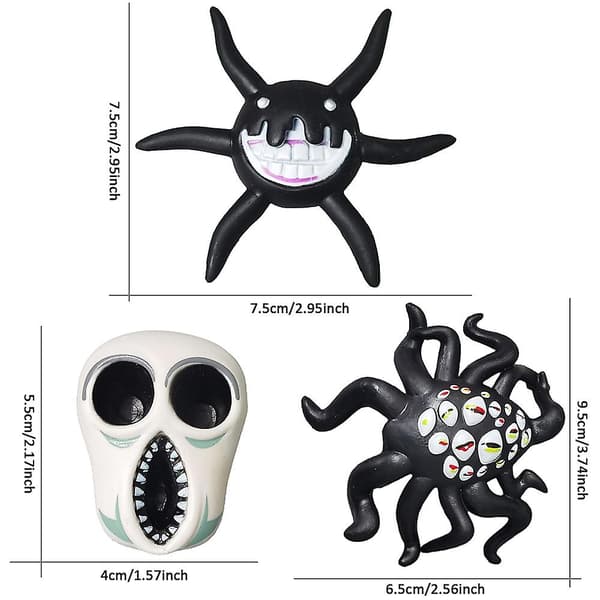 9 st Roblox Doors Actionfigur Escape The Gate Spel Leksaker Digital Monster Sea Urchin Leksaker Present