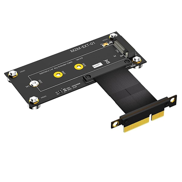 M.2 NVME Key M - PCI Express X4 -jatkokaapeli, laajennuskortti tukee 2230 2242 2260 2280 M2 NV -kortteja