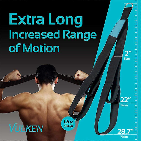 Triceps-rep för kabelmaskin. 73 cm & 56 cm två längder i en dragrep. Triceps-förlängningsremmar