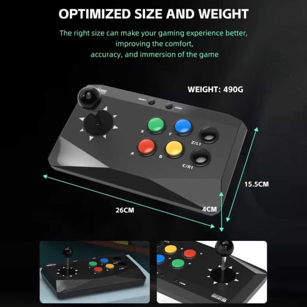 Wireless Joystick Retro TV Game Fighting Game Console 20000 Games
