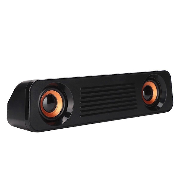 Trådbunden Högtalare 3,5mm Plugg HiFi Stereo Subwoofer USB-driven Bärbar Skrivbordshögtalare Lång Högtalare för TV Dator Laptop