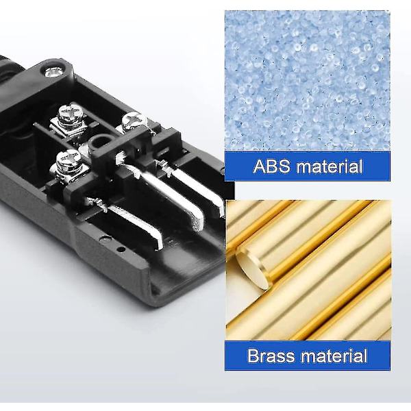 Strömkabelkontakt 250v 10a 3-polig C14 Han C13 Hon DC AC Strömkabelkontakt IEC Strömkabelkontakt Adapter Strömkabelkontakt För Kraftöverföring (2 st)