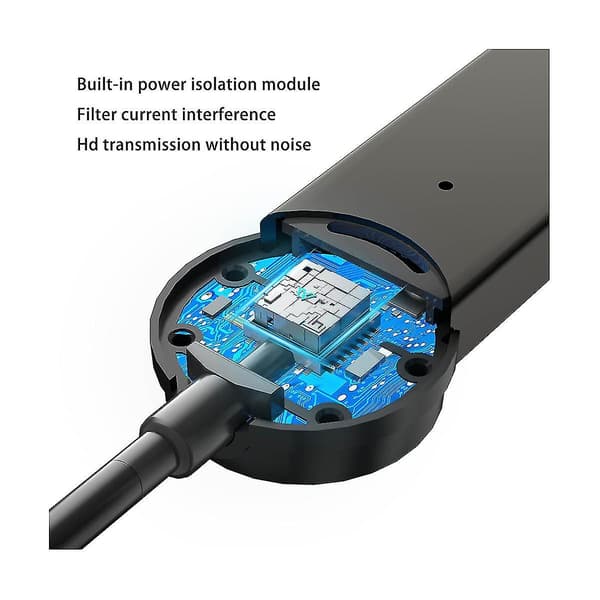 Auton Bluetooth-vastaanotin Bluetooth 5.1 -vastaanotin Äänensovitin 3,5 mm Bluetooth-äänensovitin HD-puhelu Auton Bluetooth-sovitin