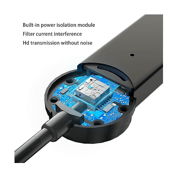 Bil Bluetooth-mottaker Bluetooth 5.1 Mottaker Audioadapter 3,5 mm Bluetooth Audioadapter HD-samtale Bil Bluetooth-adapter