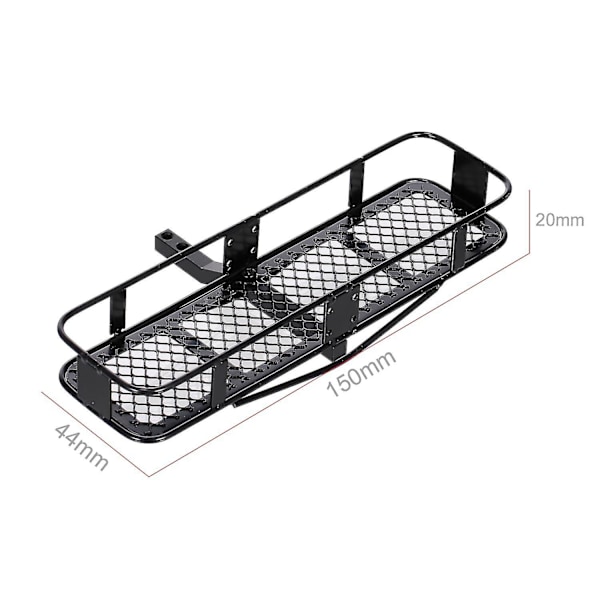 1/10 RC-bil Bakre Dragkrok Lastkorg Bagagekorg Kapacitets Korg Släpvagn Kompatibel med Hsp Redc