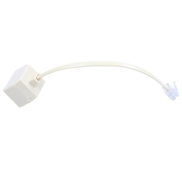 RJ11 6P4C Liitin 2 X Portti M / F Jakaja Puhelinsovitinkaapeli Beige