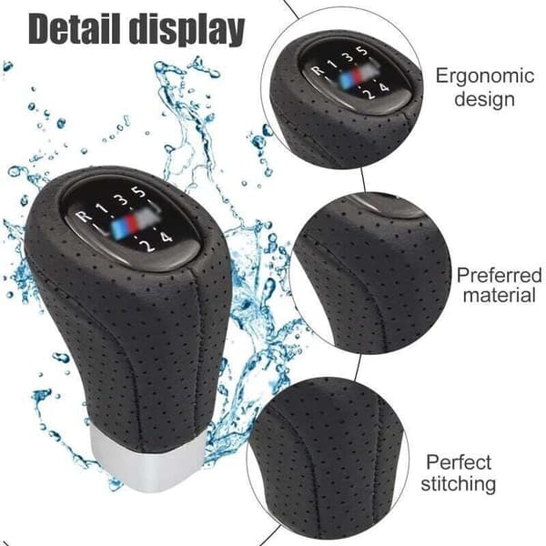 5-trins gearknop til BMW E34 E36 E38 E39 E46 E53 E60 E61 E63 E64 E83 E90 E91 E92 E93 Håndboldgearknop