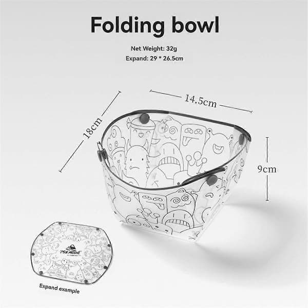 ISE MOUNT 4 Deler Sammenleggbar Bollesett, Bærbart Messesett