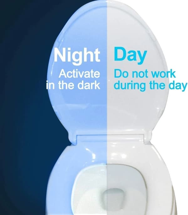 Toalettlampe Bevegelsessensor – LED-lys til Toalett