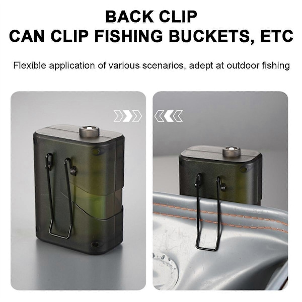 Akvarium oksygenpumpe med LED-lys, bærbar fiskeoksygenator, USB-lading, fiskekarlufter for fiske utendørs