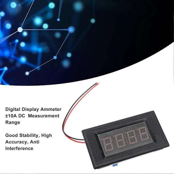 3 1/2-siffrig strömmeter Hög noggrannhet ICL7107 0,56 tum LED-display Ammeter DC 10A-område Blå