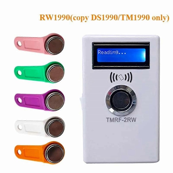TMRF-2RW IButton Programmer DS1990A Duplicator Kopierare 125KHz RFID Läsare Inspelare RW1990 Nyckelkort