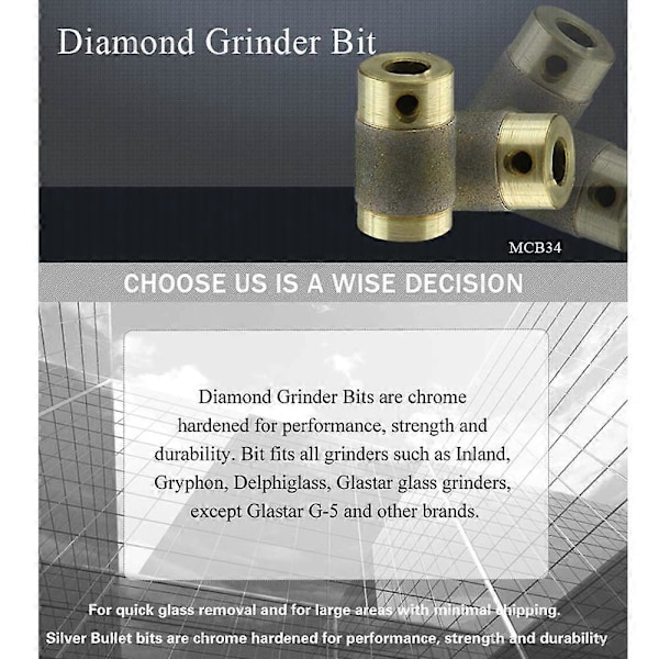 3/4\" Standard Fine Diamantsliber Bits Diamantslibeskive Farvet Keramisk Glas Slibeværktøj til Inland Gryphon Delphiglass Glastar