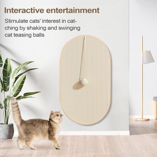 Cat Scratch Mat, Wall-Mounted Scratching Post for Cats, Sisal Scratching Post, Scratching Post Specifically for Kittens, For Carpets, Sofas, and Floors