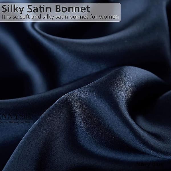 Silke Bonnet til Naturligt Hår Bonnets til Sorte Kvinder, Satin Bonnet til Langt Hår til Søvn, Stor Silke Hårwrap til Krøllet Hår Bonnet til Søvn