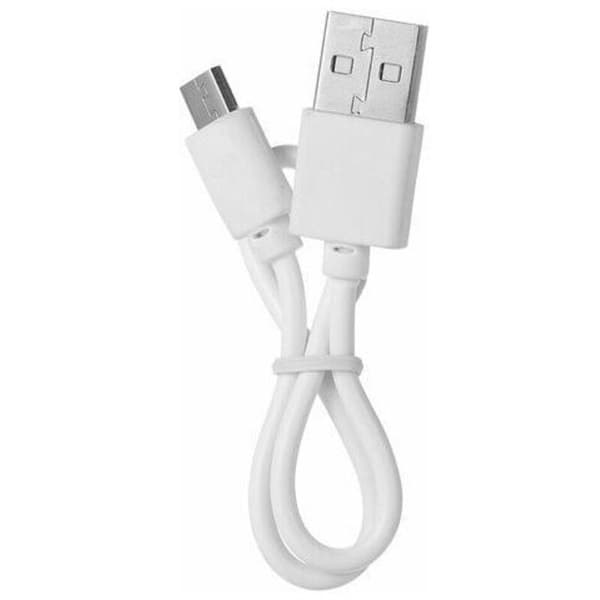 Bærbar genopladelig ventilator med LED-lys, mini USB-opladningsbordventilator, 3 hastigheder (hvid)