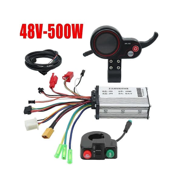 48V 500W Controller MR-100 LCD Display Meter Dashboard+Switch Button til Elektrisk Scooter