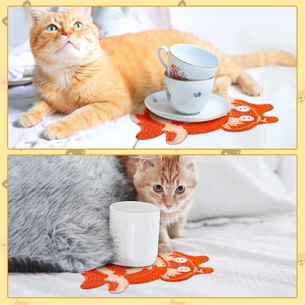 Lovers 3-pack Coasters - Vävda Söta Isolerade Coasters för Kaffe och Te