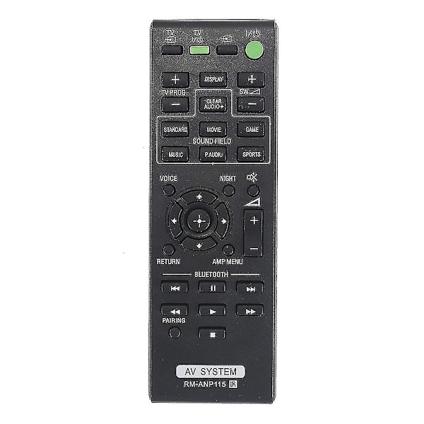 Fjernbetjening til Sony Soundbar - Soundbar Controller RM-ANP115 - Udskiftningsfjernbetjening til HT-CT370 HT-CT770 SA-CT370
