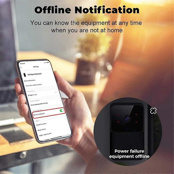 WiFi-dörrklocka Hem Tuya WiFi Trådlös Dörrklocka DC AC Batteridriven Kamera Klocka med Alexa Dörrklocka