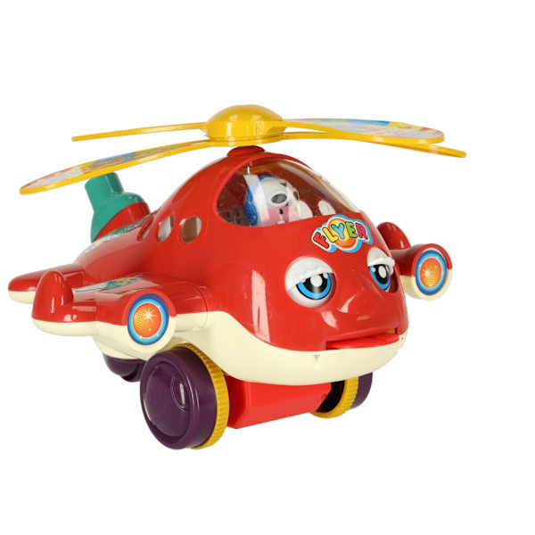 Helicopter Plane with Push Stick & Sound