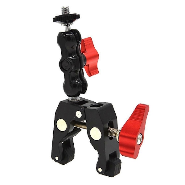 Kuglehovedklemme Super Arm m/ 1/4\"-20 Gevind til Kamera Camcorder Monitor