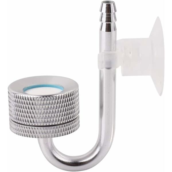 Akvarium Atomizer Diffuser System, Akvarium CO2 Diffuser Koldioxid Vattenväxter för Akvarium Fisk Tank (Silver)
