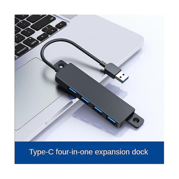 USB-hub 3.0 Multi USB-delare 4 USB-portar 3.0 med laddningskraft för smartphone dator Pro PC-hubb
