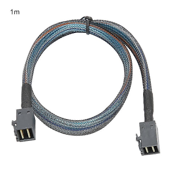Adapterikaapeli Datakaapeli SFF-8643 - SFF8643 H0106 Palvelin Sisäänrakennettu Mini SAS HD36P Nylonpunottu (1 metri)