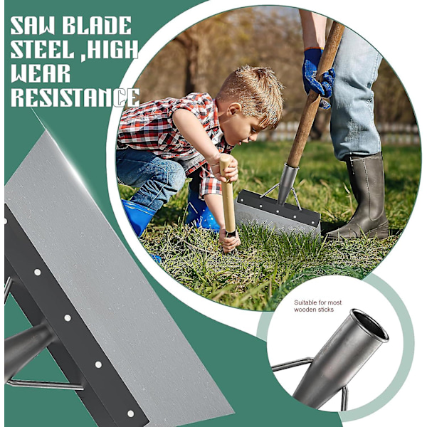 Multifunksjonell Hagespade, Rengjøringsspade, Hagerengjøringsspade, Multifunksjonell Hageskrape, Helt stål Hage Utendørs Rengjøringsspade