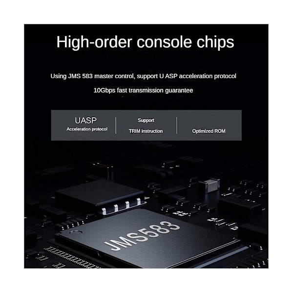 M2 SSD-hölje M.2 NVME 2230 SSD-inkapsling, USB 3.2 10 Gbps till NVME M-Key Extern Solid State Drive Ca