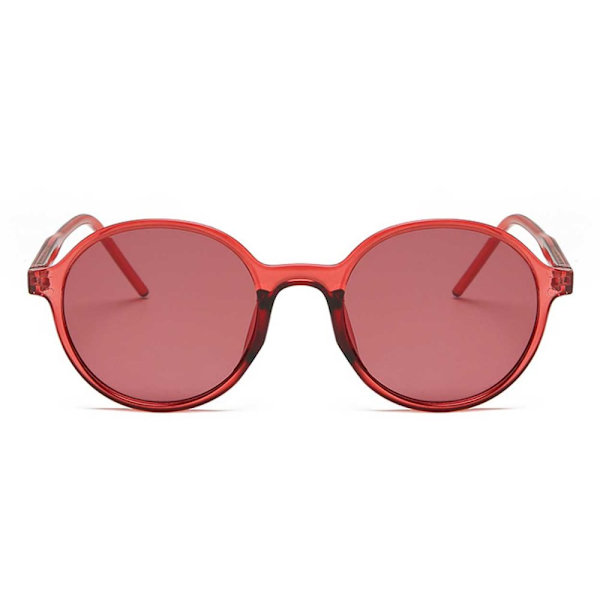 Round Red Retro Sunglasses