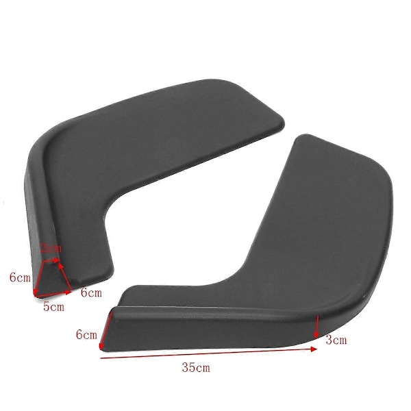 Universal Bil Främre Stötfångarspoiler Splitter Diffuser Främre Skyfflar Tillbehör