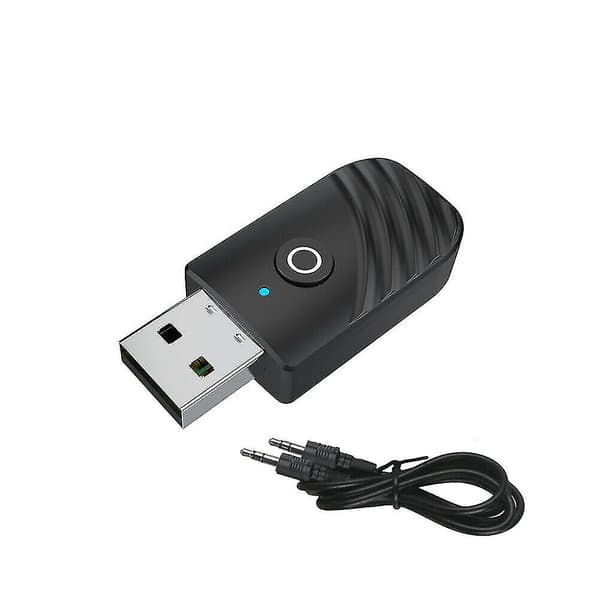 Trådløs USB Bluetooth 5.0 Audio Sender Mottaker 3i1 Adapter For PC TV Bil