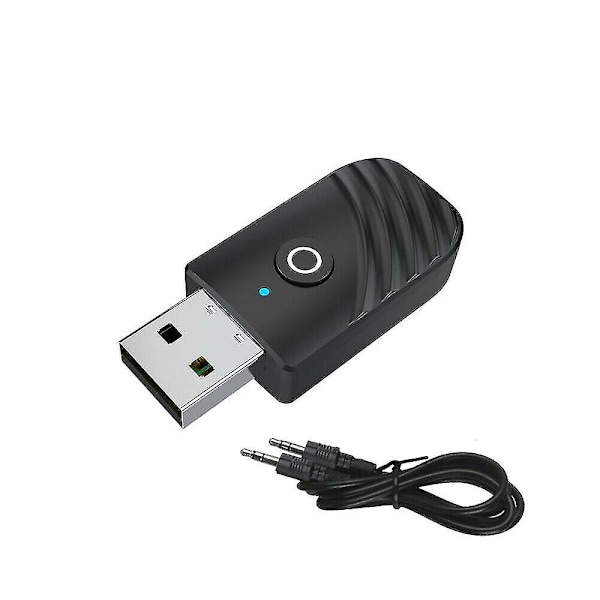 Trådløs USB Bluetooth 5.0 Audio Transmitter Receiver 3i1 Adapter Til PC TV Bil