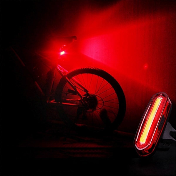 USB Genopladelig Cykel Baglygte LED Advarsel Cykel Baglygte IPX6 Vandtæt til Hjelm