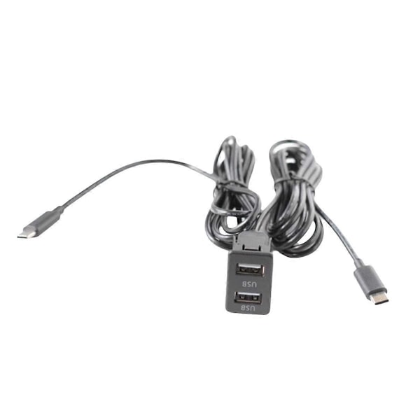 Bil Android Navigation Maskin Dubbel TYPE-C Ingång till Dubbel USB-gränssnittspanel Adapterpanel