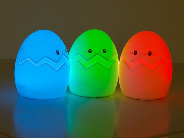 RGB LED Lamp / Remote Controlled Night Light - Egg