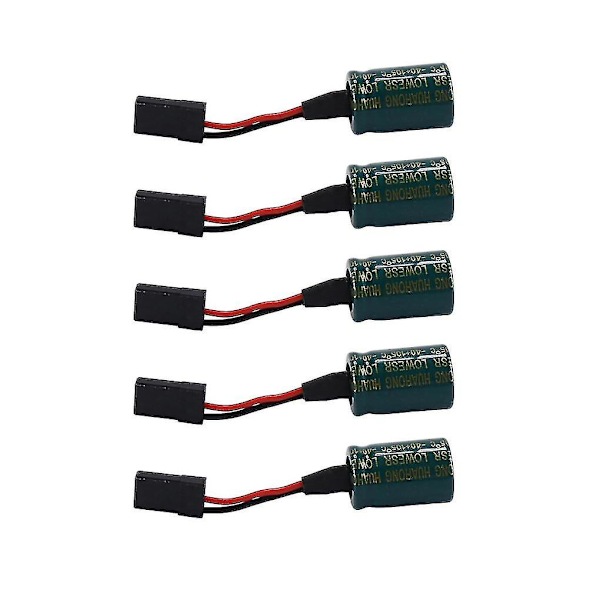 5 st 3300uf 16v spänningskydd A3 Flight Control Receiver Kondensator Skydd Med Plugg För Rc D