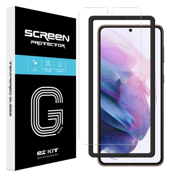 Galaxy S21 Plus Tempered Glass with Installation Kit HD Screen Protector
