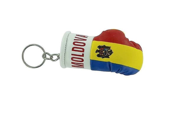 Cle Cles Nyckel Flagga Moldavien Moldaviska Boxningshandske Flagga